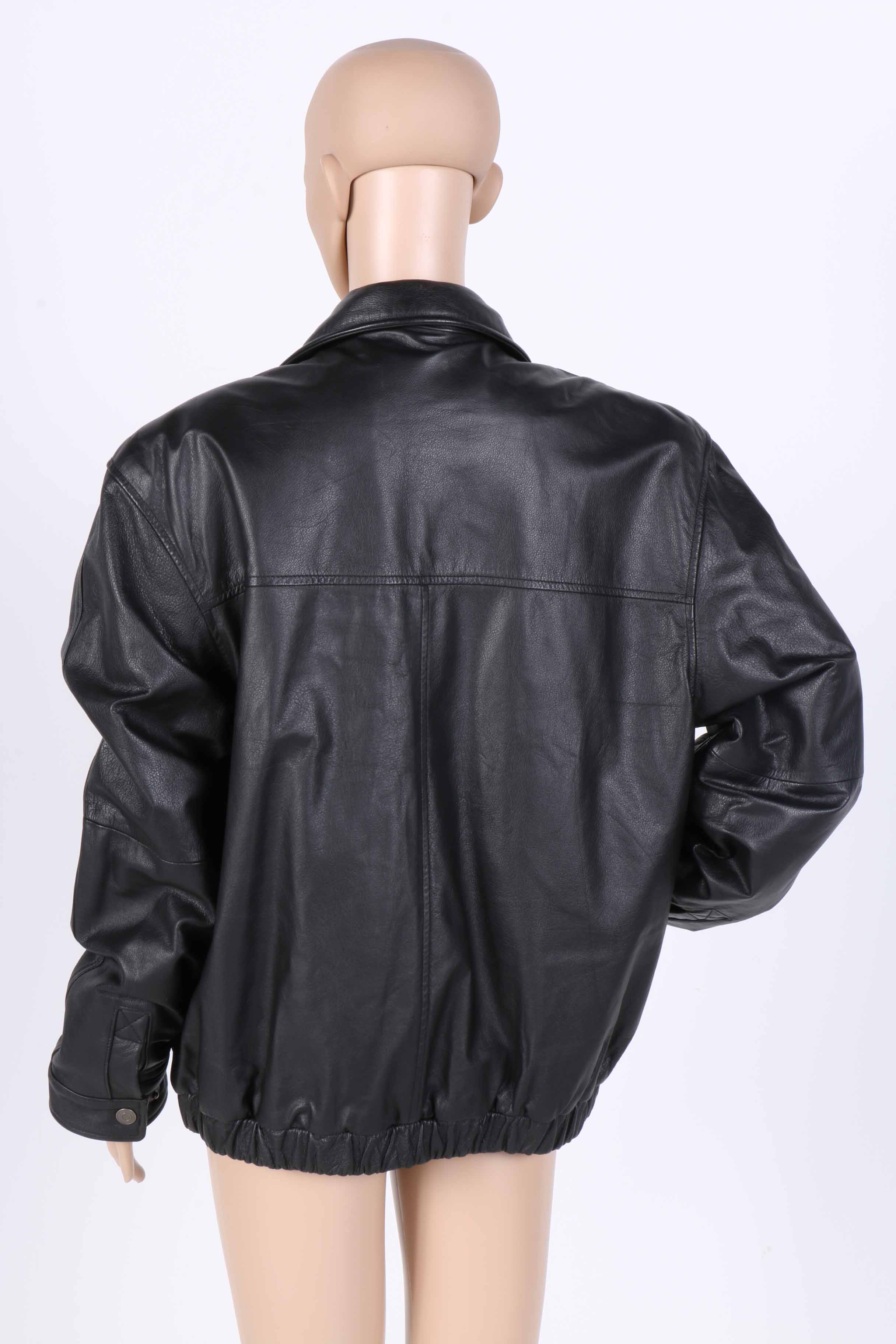 John Ashford Men's Black Leather Jacket