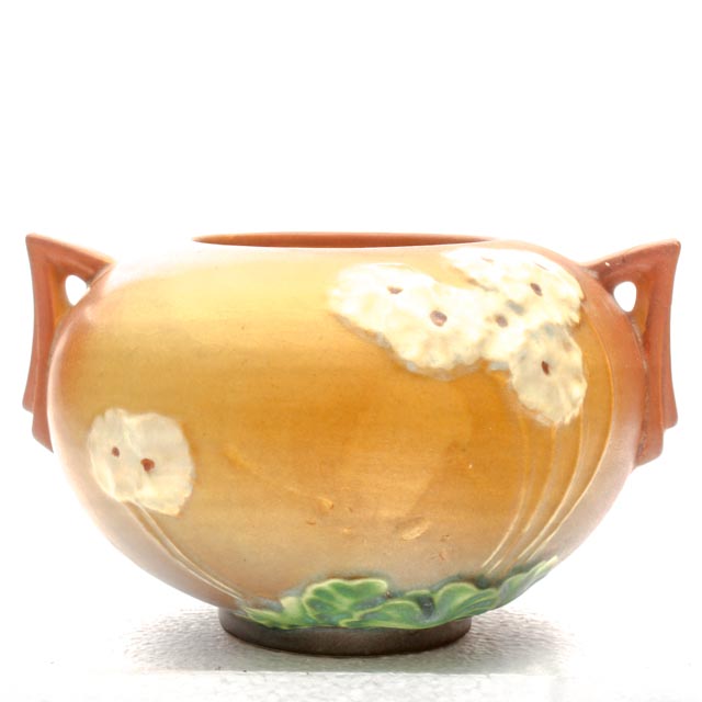 Vintage Roseville Pottery "Primrose" Pattern Rose Bowl