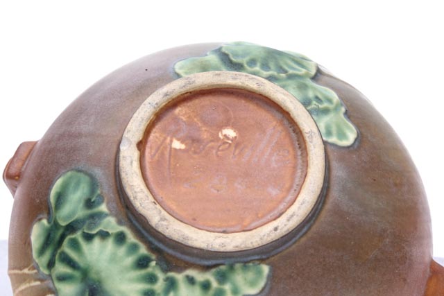 Vintage Roseville Pottery "Primrose" Pattern Rose Bowl