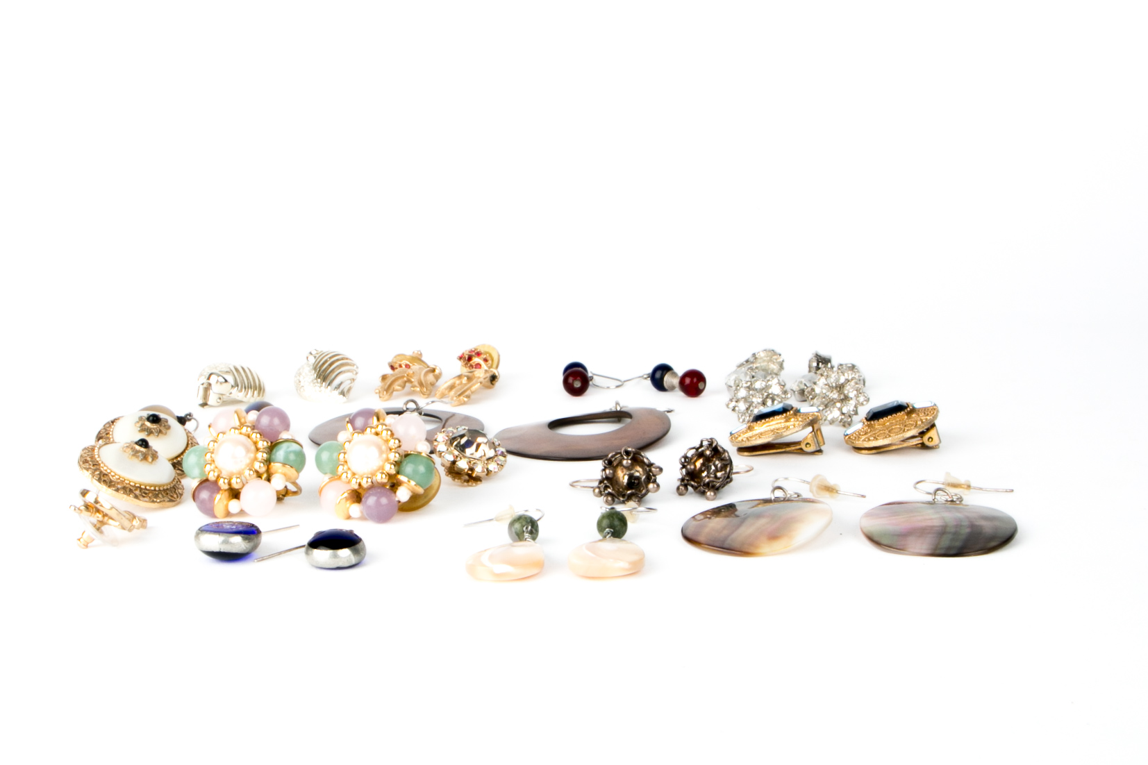 Collection of Fifteen Fashion Jewelry Earrings