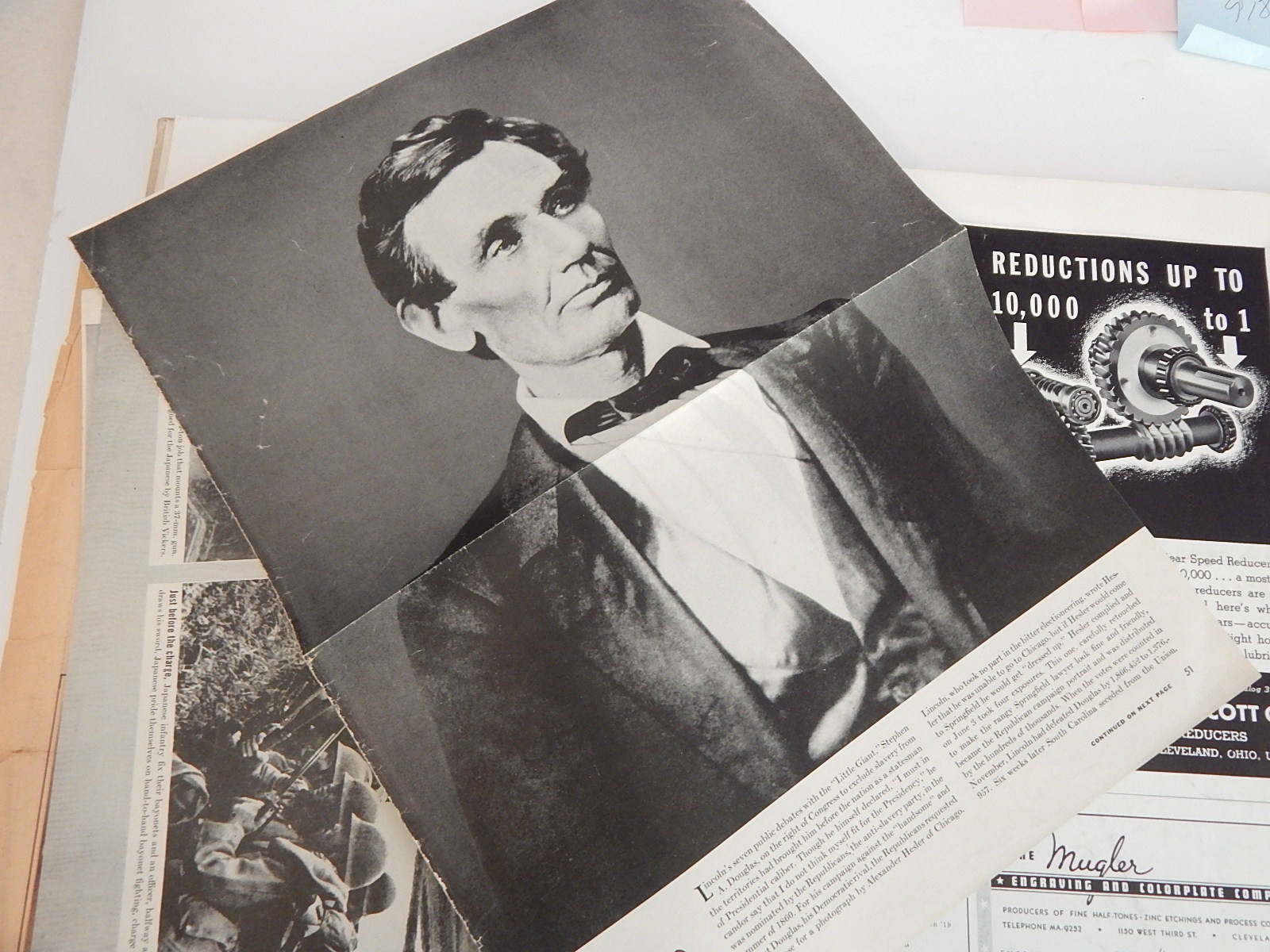 1941 First Edition "Lincoln His Life in Photographs"