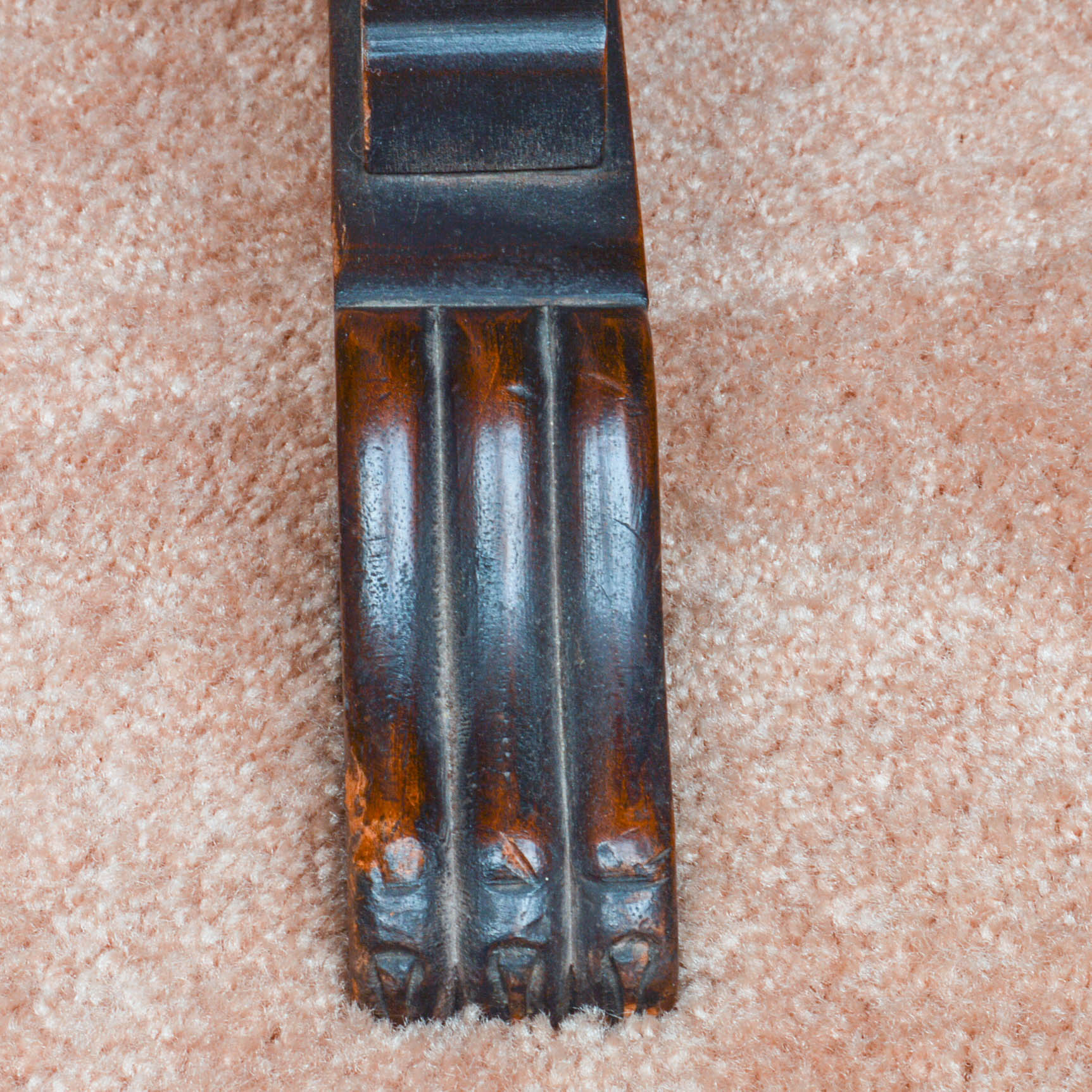 Antique Mahogany Trestle Base Spinet Desk