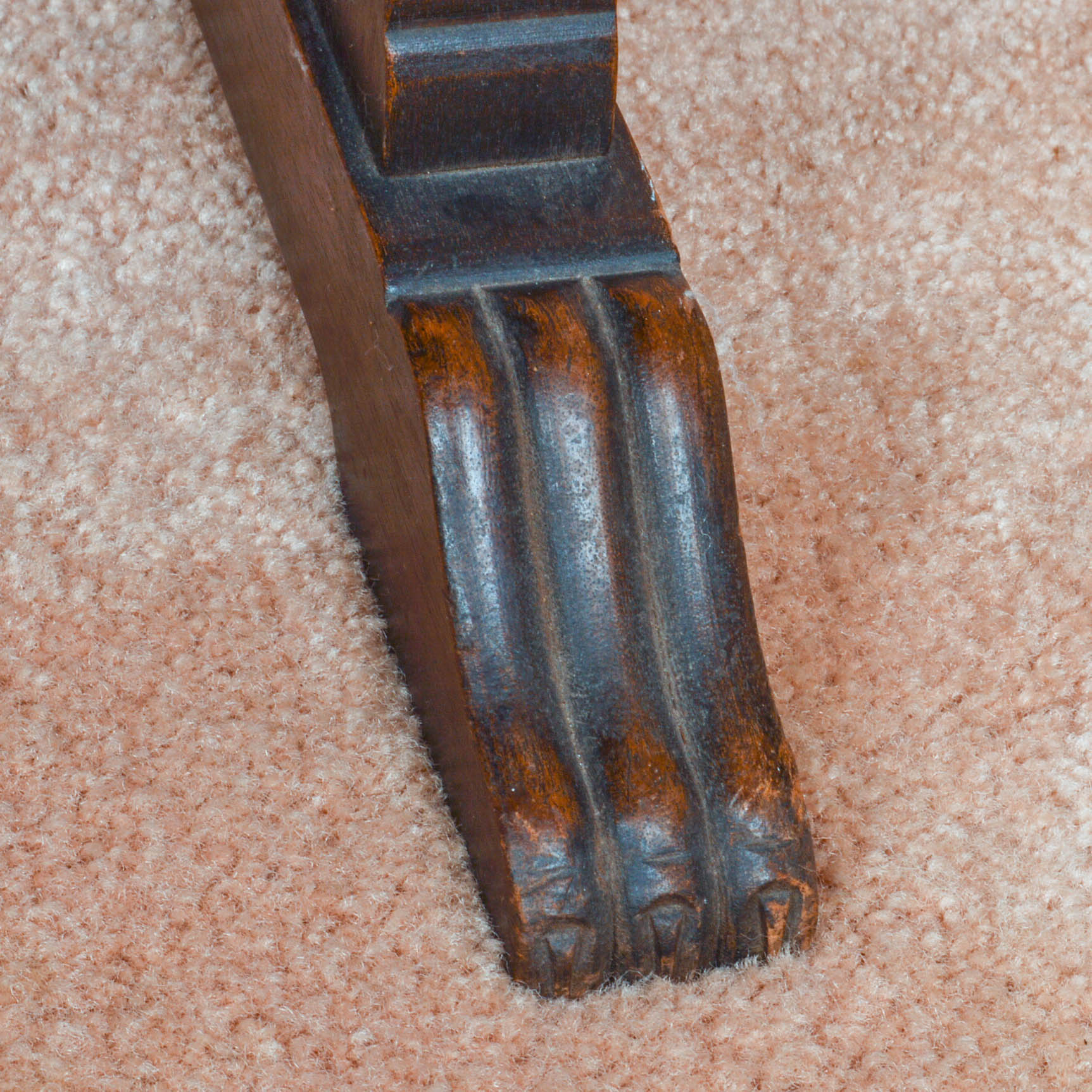 Antique Mahogany Trestle Base Spinet Desk