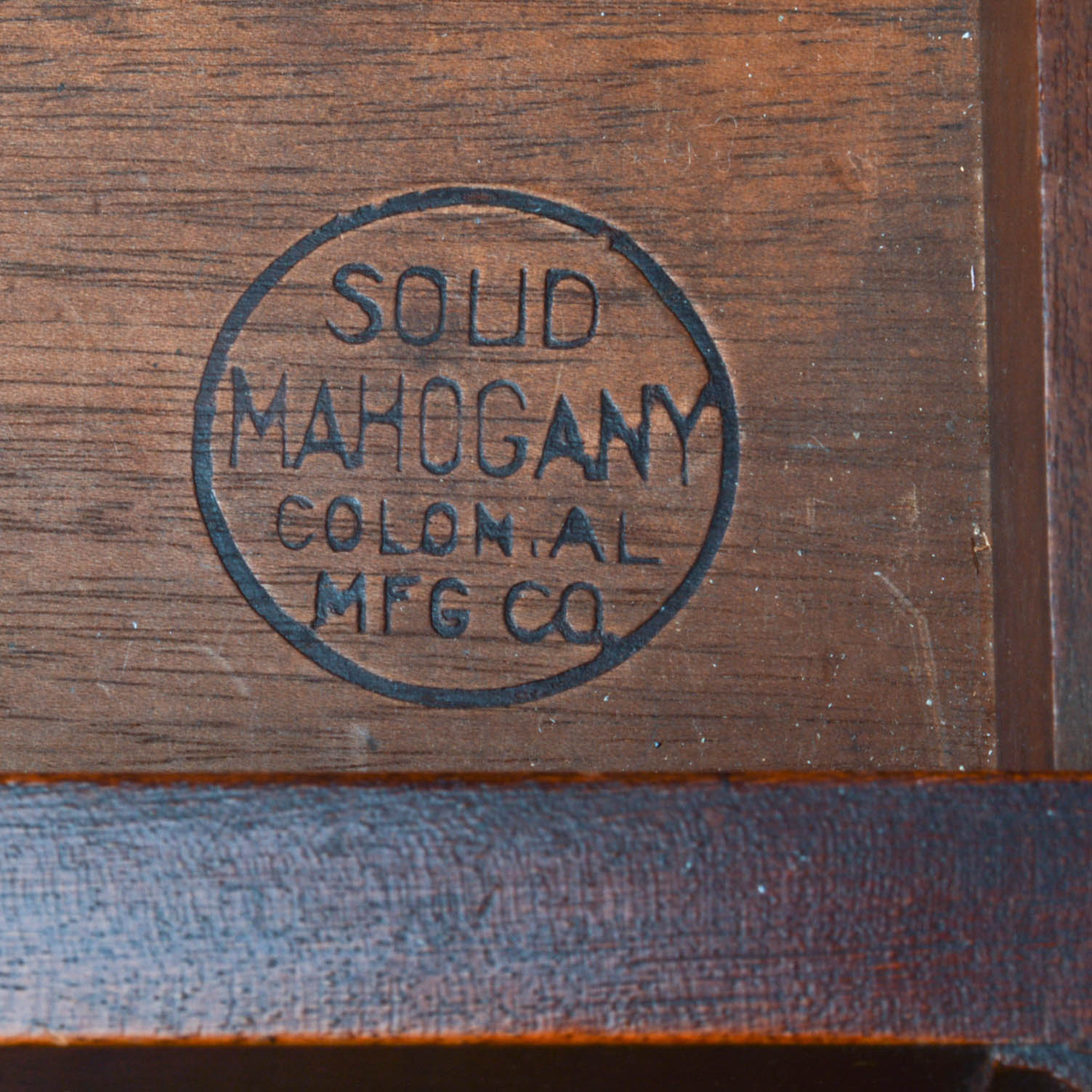 Antique Mahogany Trestle Base Spinet Desk