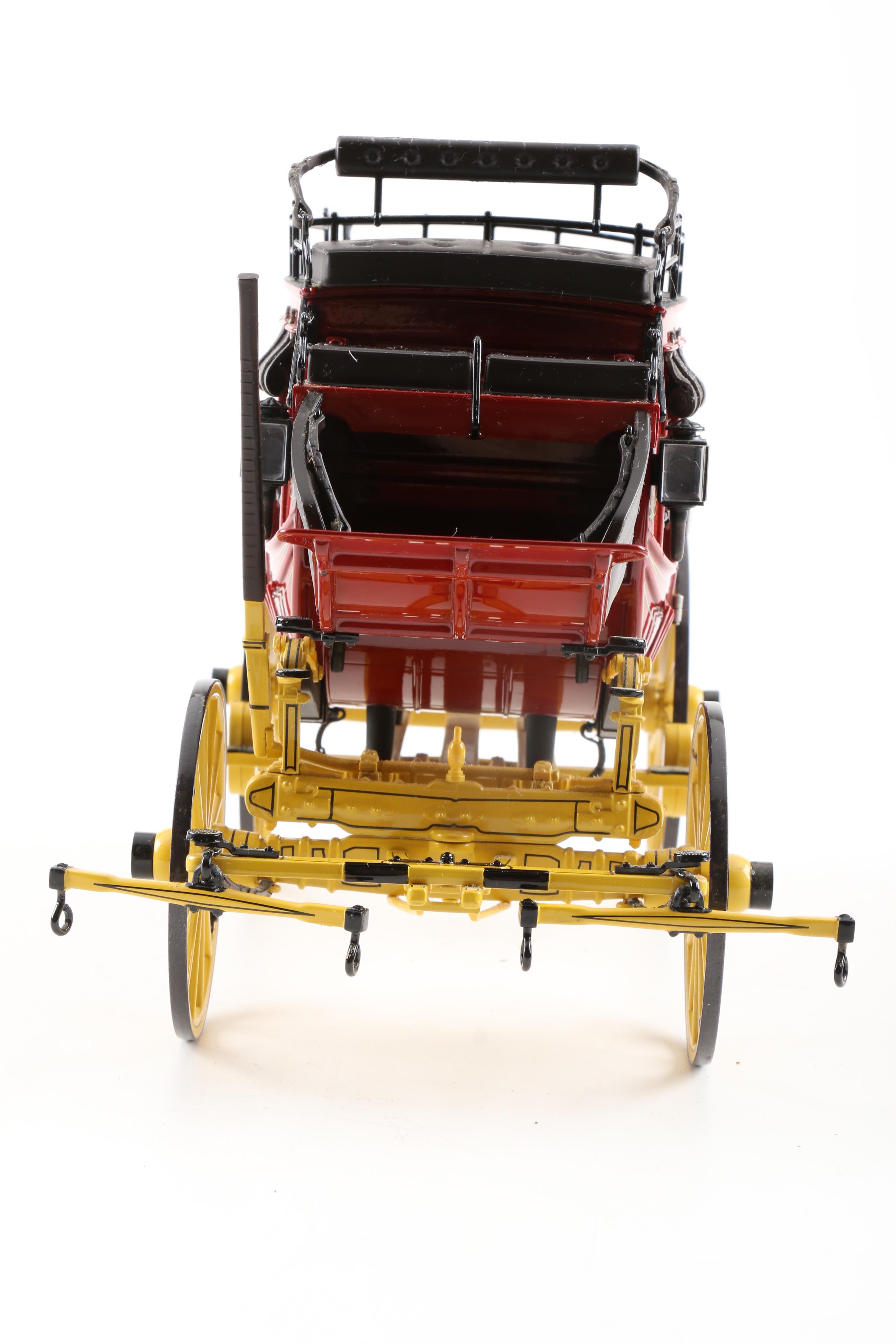 Franklin Mint Die-Cast Wells Fargo Stagecoach