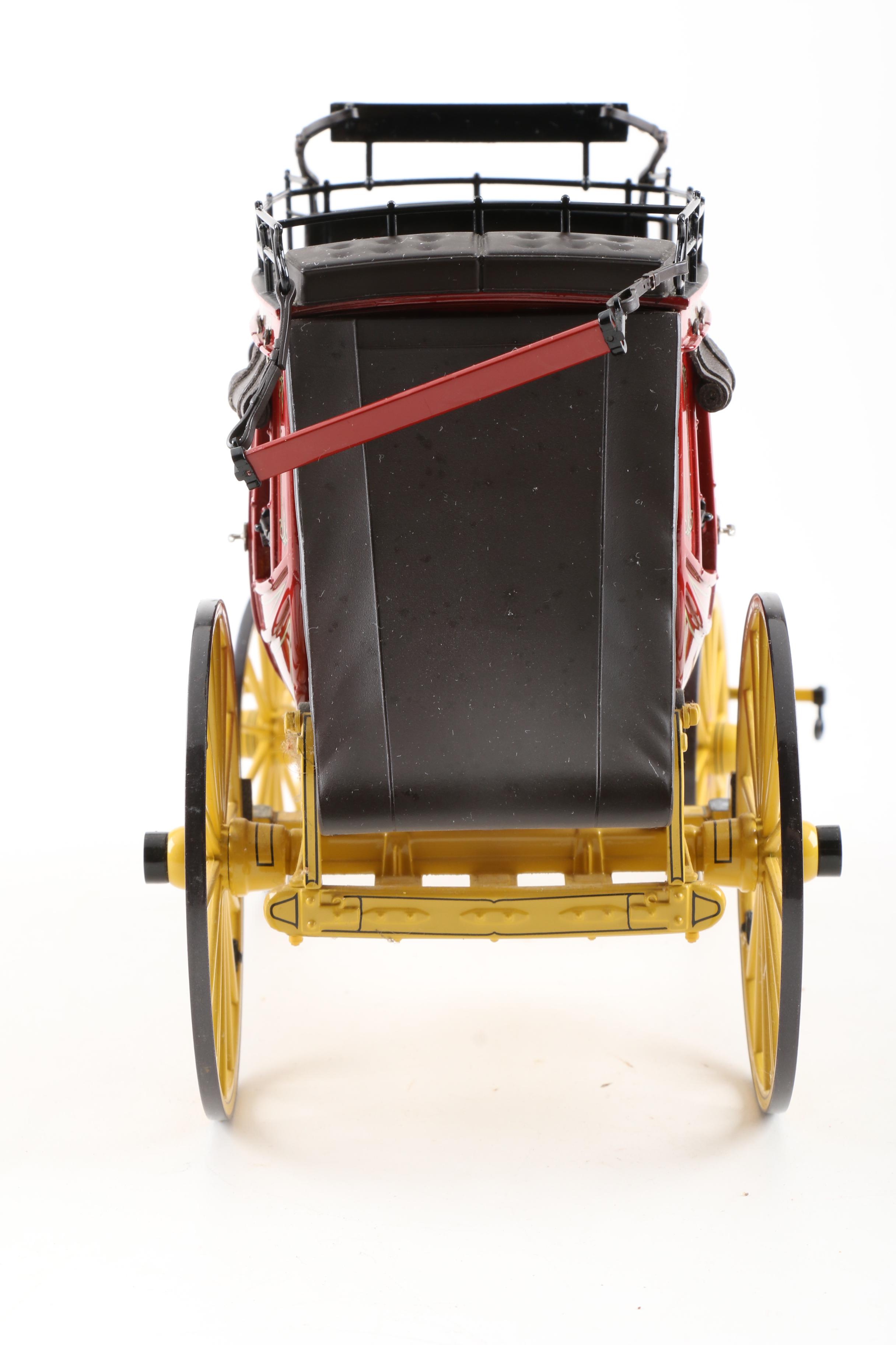 Franklin Mint Die-Cast Wells Fargo Stagecoach