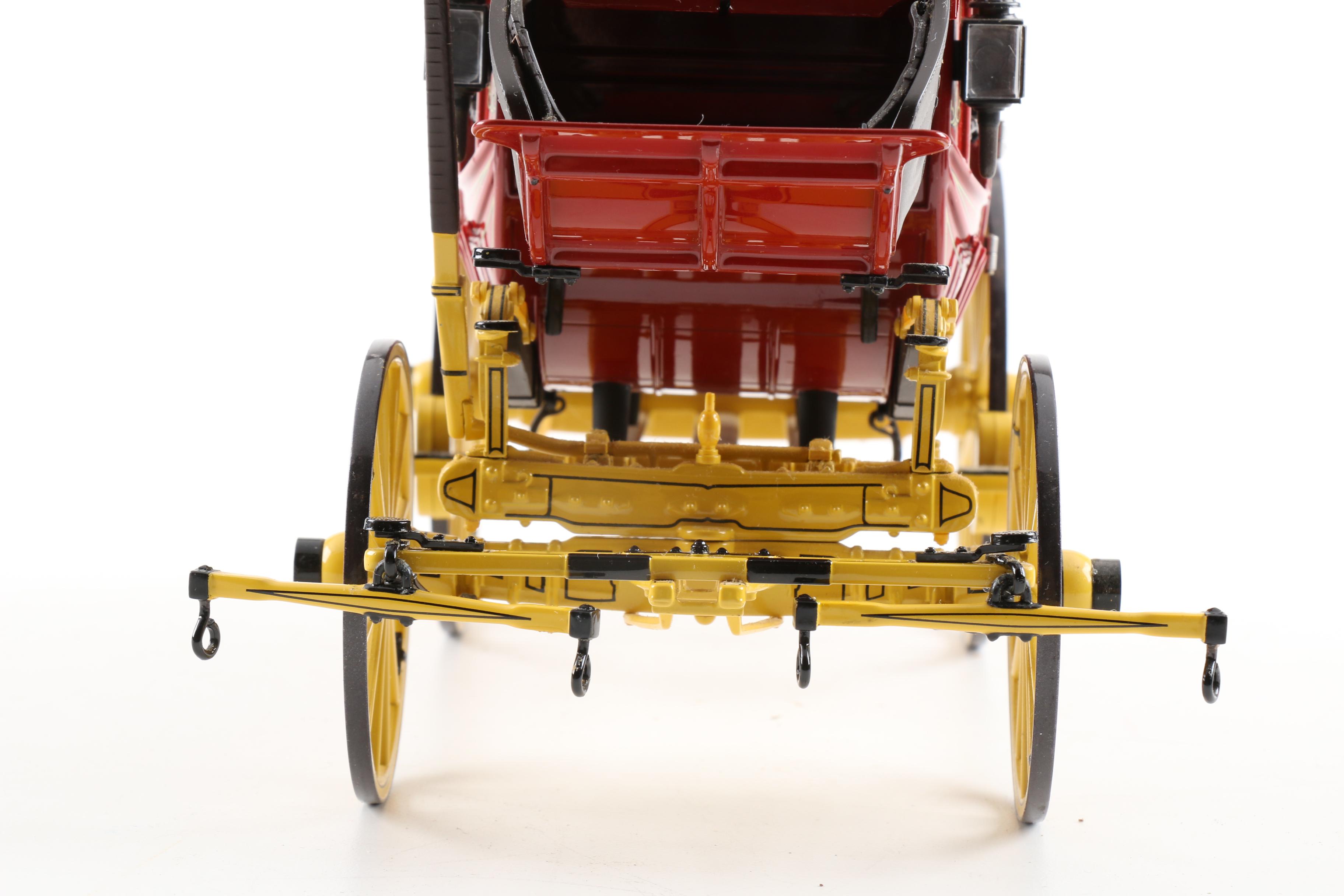 Franklin Mint Die-Cast Wells Fargo Stagecoach