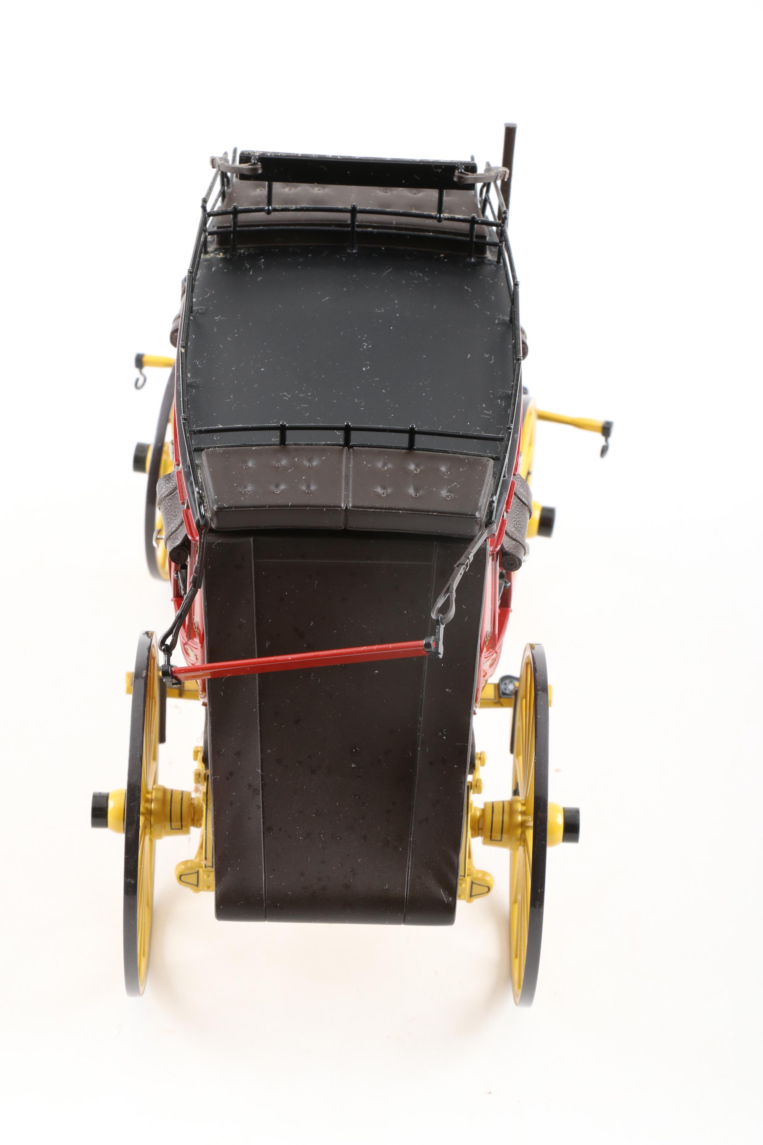 Franklin Mint Die-Cast Wells Fargo Stagecoach