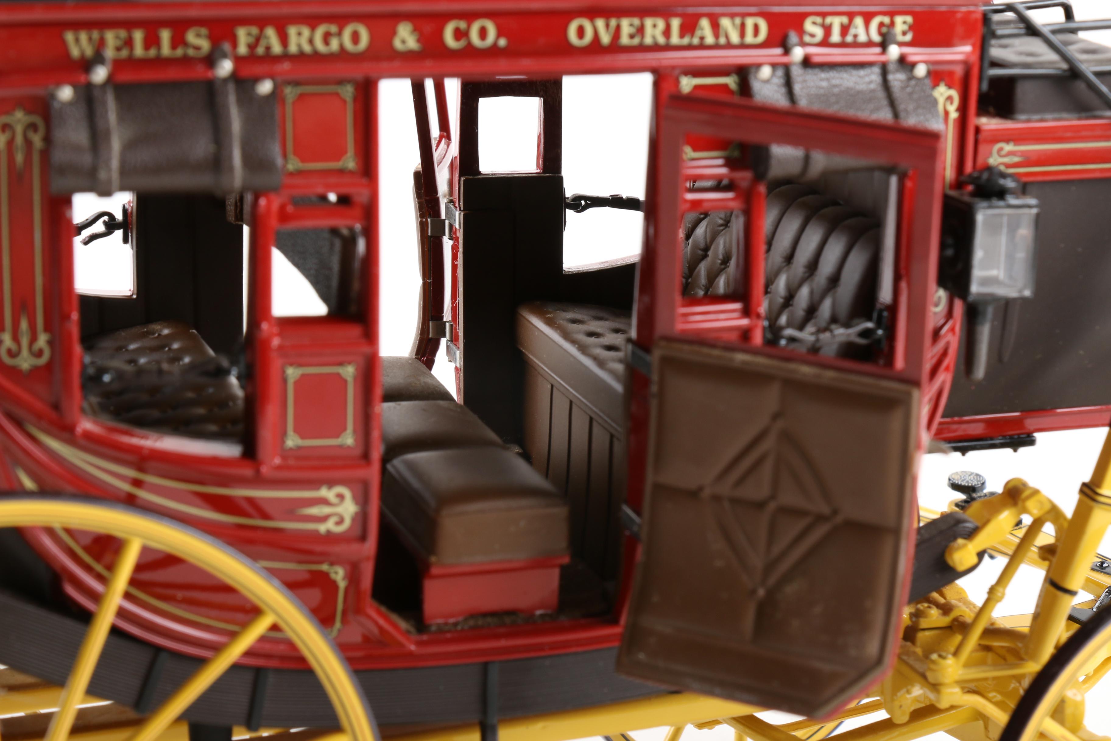 Franklin Mint Die-Cast Wells Fargo Stagecoach