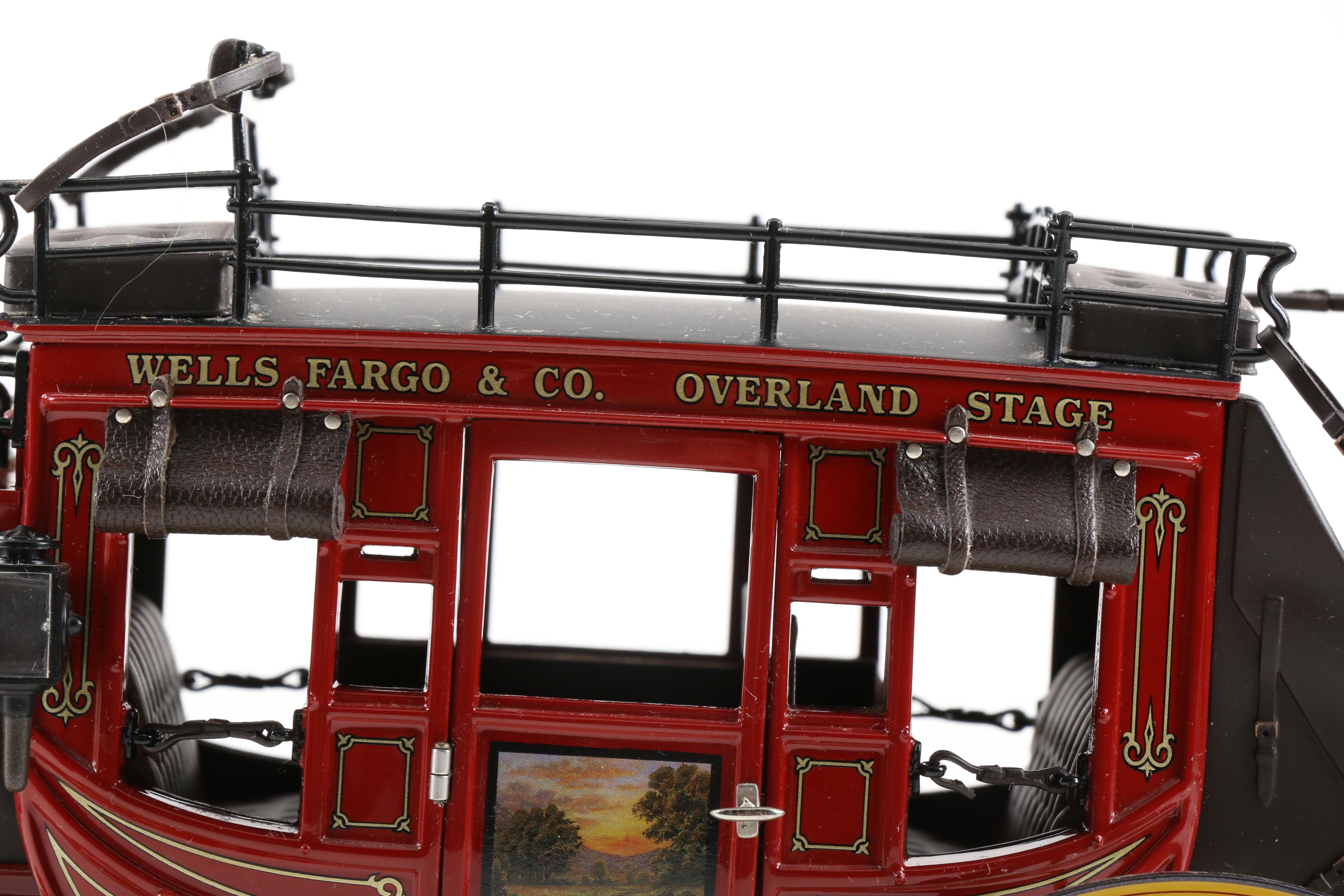 Franklin Mint Die-Cast Wells Fargo Stagecoach