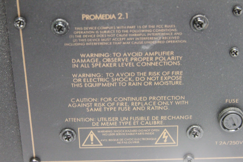 Klipsch ProMedia 2.1 Subwoofer and Computer Speakers