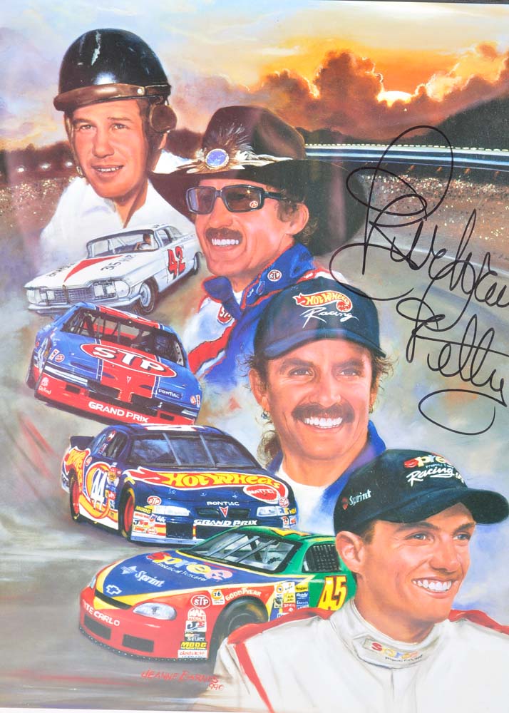 Richard Petty Autographed Offset Lithograph