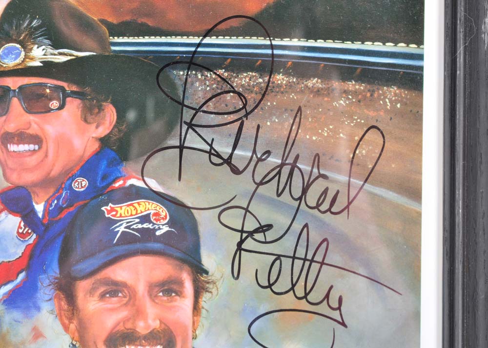 Richard Petty Autographed Offset Lithograph