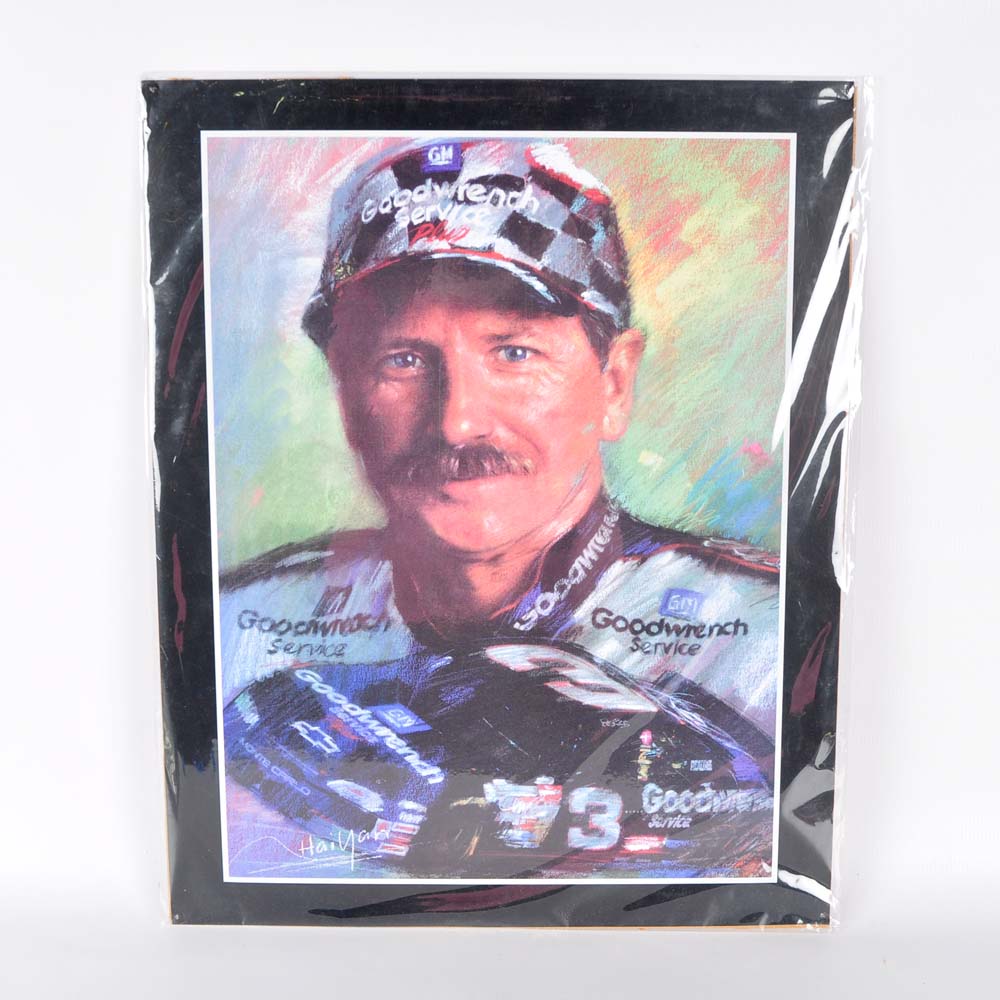 Haiyan Dale Earnhardt Sr. and Jr. Offset Lithograph Collection.