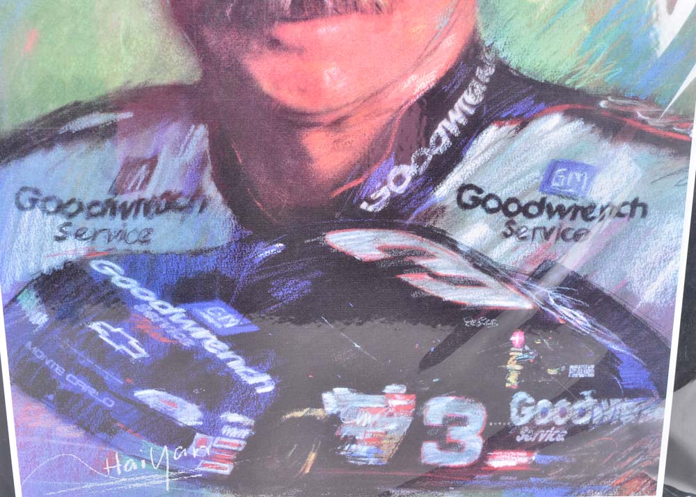 Haiyan Dale Earnhardt Sr. and Jr. Offset Lithograph Collection.