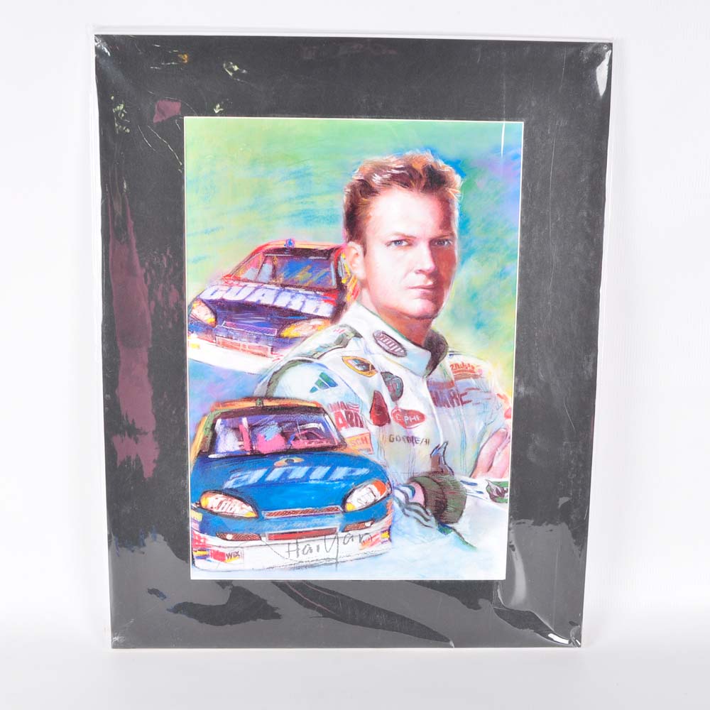 Haiyan Dale Earnhardt Sr. and Jr. Offset Lithograph Collection.