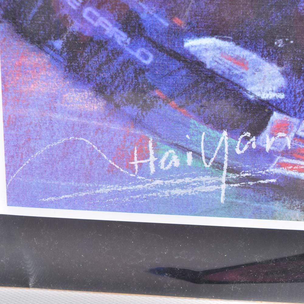 Haiyan Dale Earnhardt Sr. and Jr. Offset Lithograph Collection.