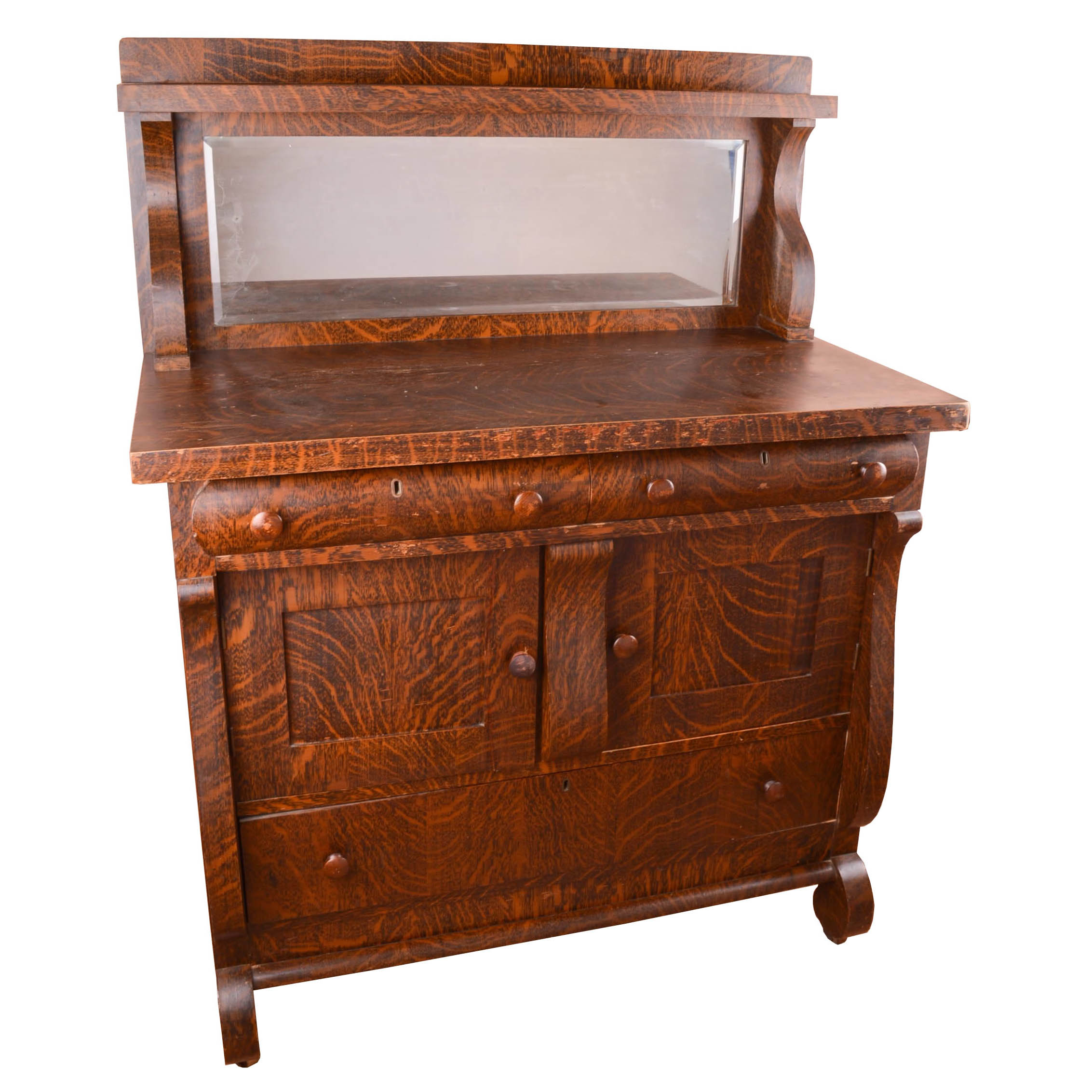 Antique Oak Server by Globe Bosse World Furniture EBTH