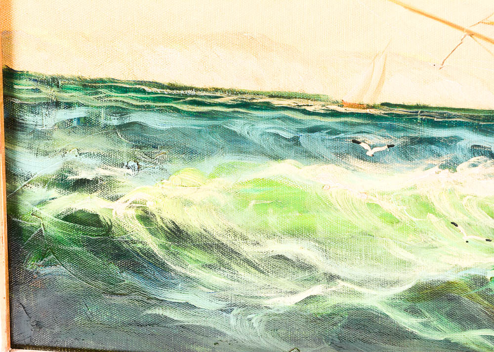 Matt Thomas Seascape Oil Painting on Stretched Canvas