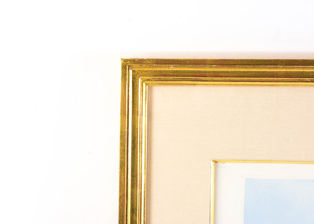 Mary Cassatt Posthumous Restrike Etching "The Mothers Kiss"