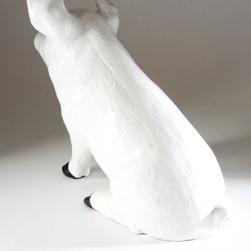 Reproduction Bavent Hand-Painted Pottery Pig Figurine