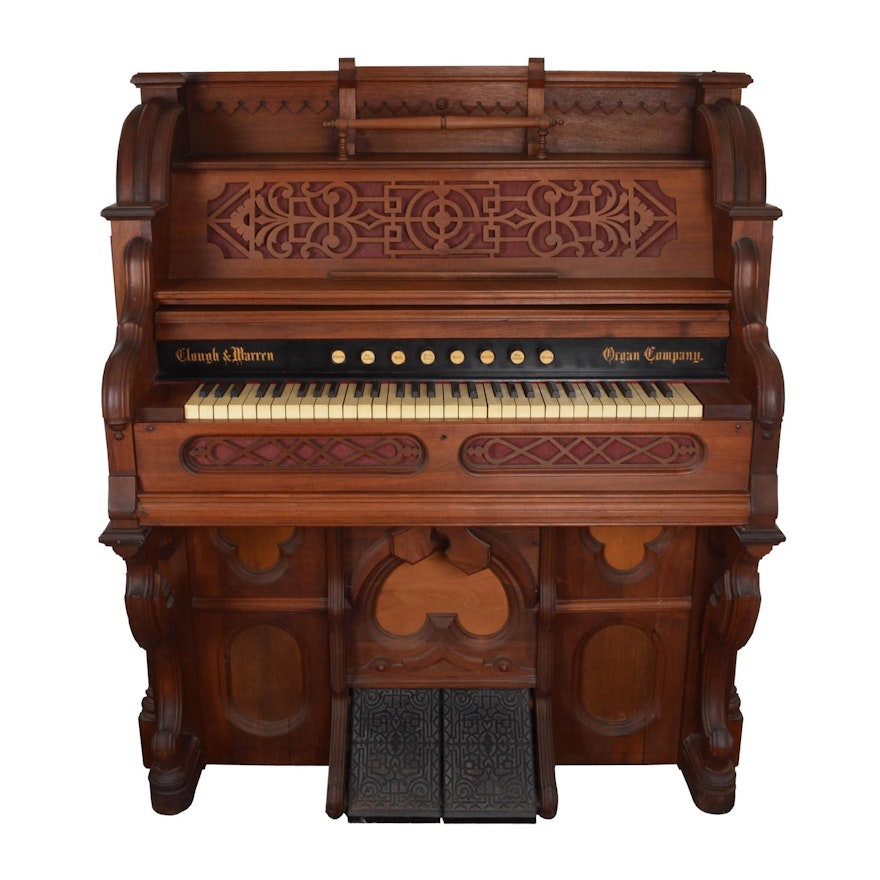 Antique Clough & Warren Pump Organ