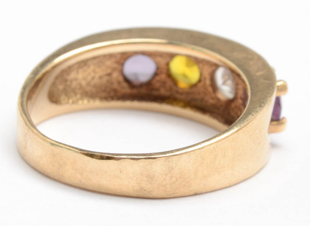 Vintage 10K Yellow Gold "Mother's" Ring and Pendant