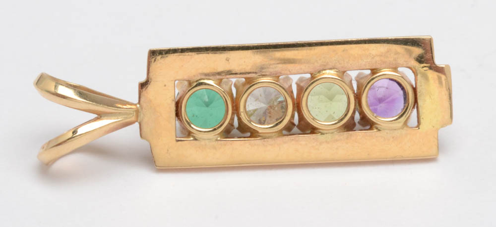 Vintage 10K Yellow Gold "Mother's" Ring and Pendant