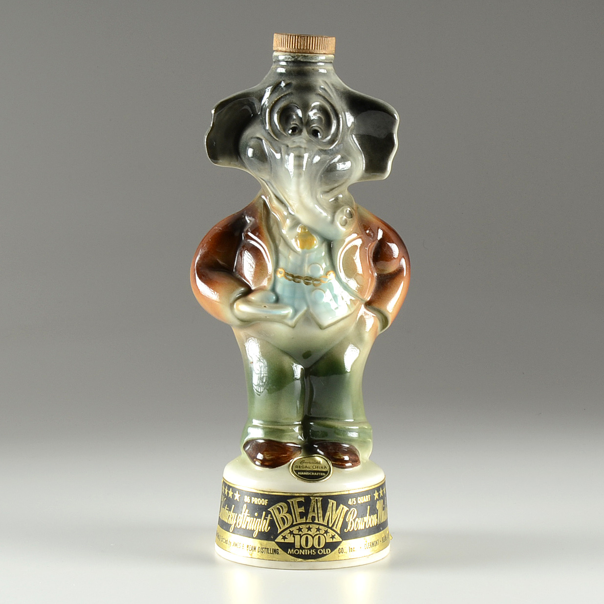 Jim Beam Donkey and Elephant Decanters