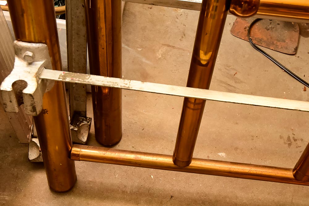 Full Bed with Brass-Plated Headboard and Footboard