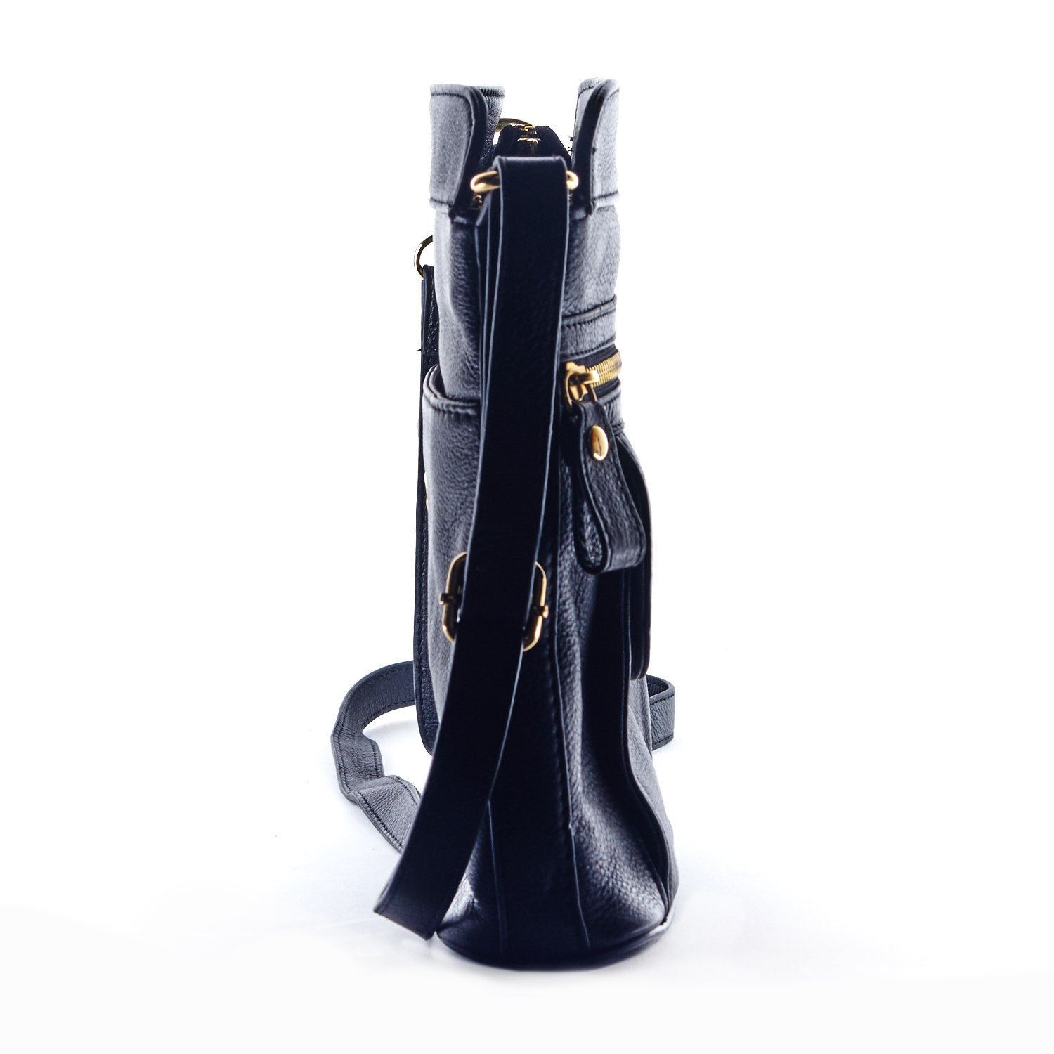 Black Leather Emma Fox Purse