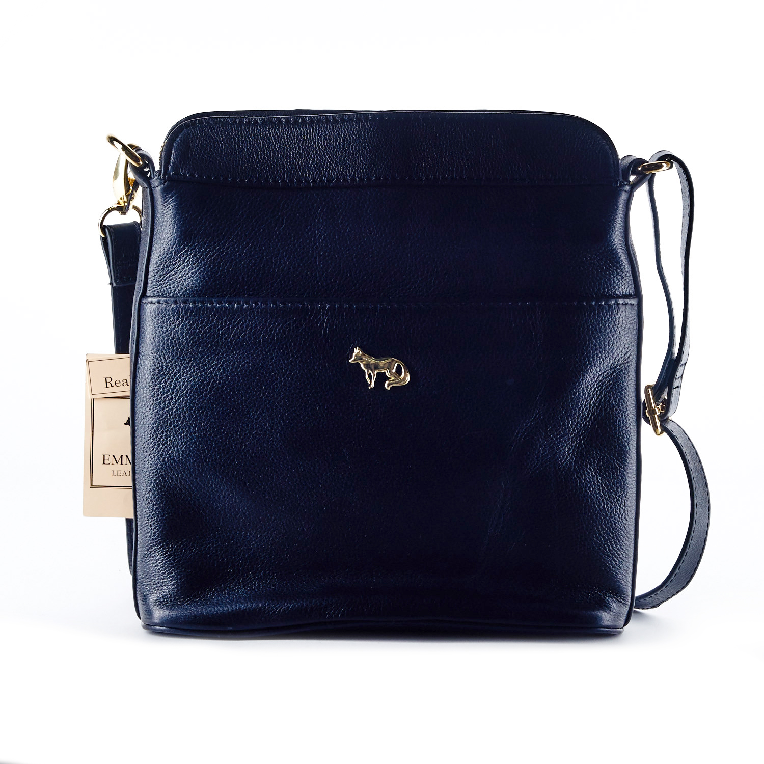 Black Leather Emma Fox Purse