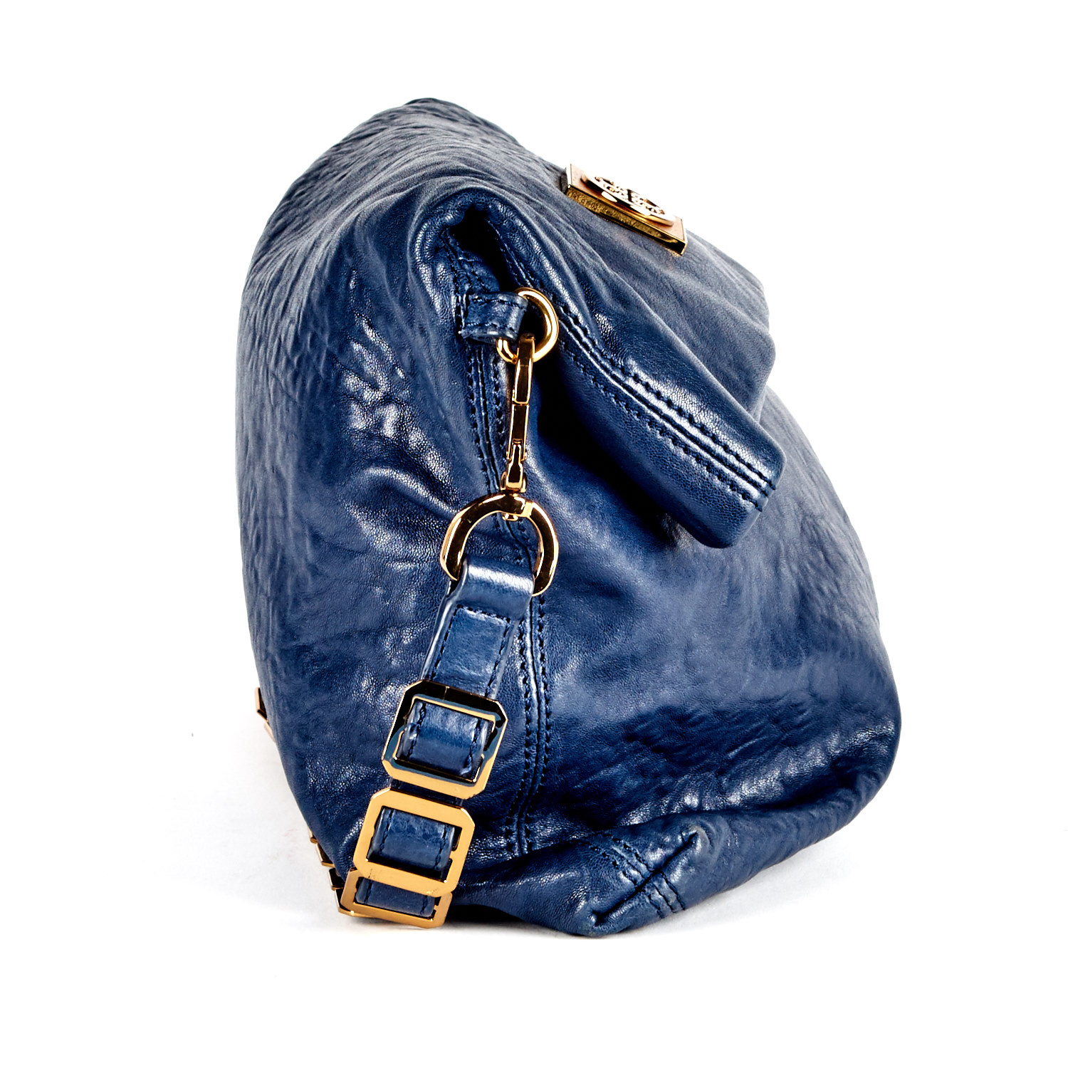 Navy Tory Burch Purse with Dust Cover