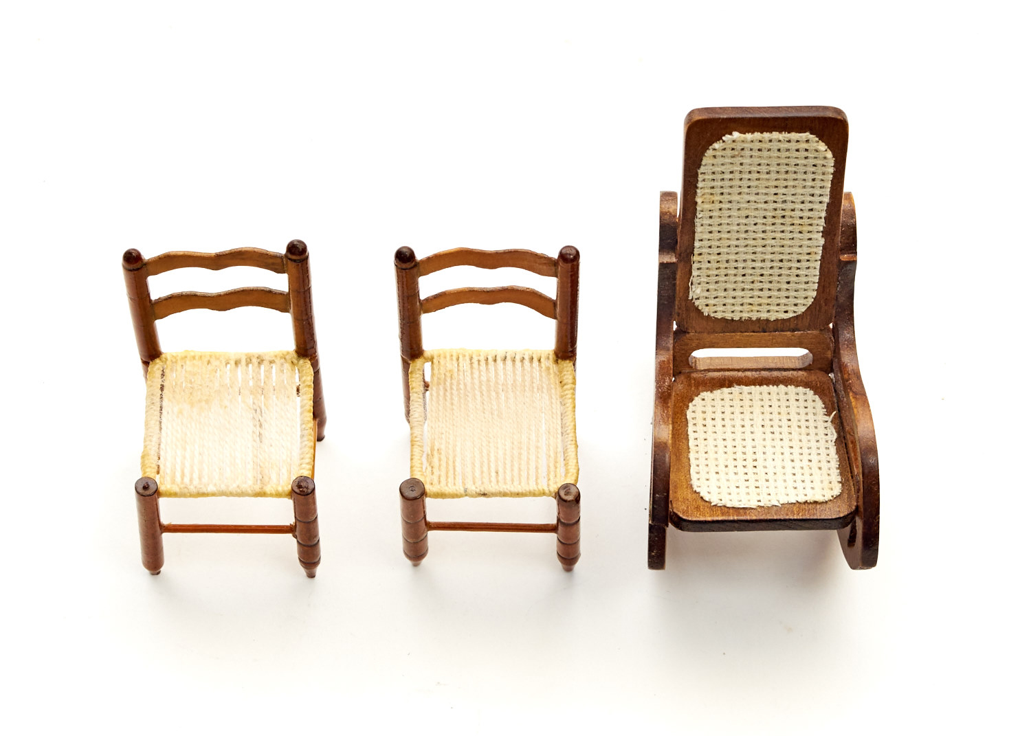 Collection of Vintage Doll House Furniture