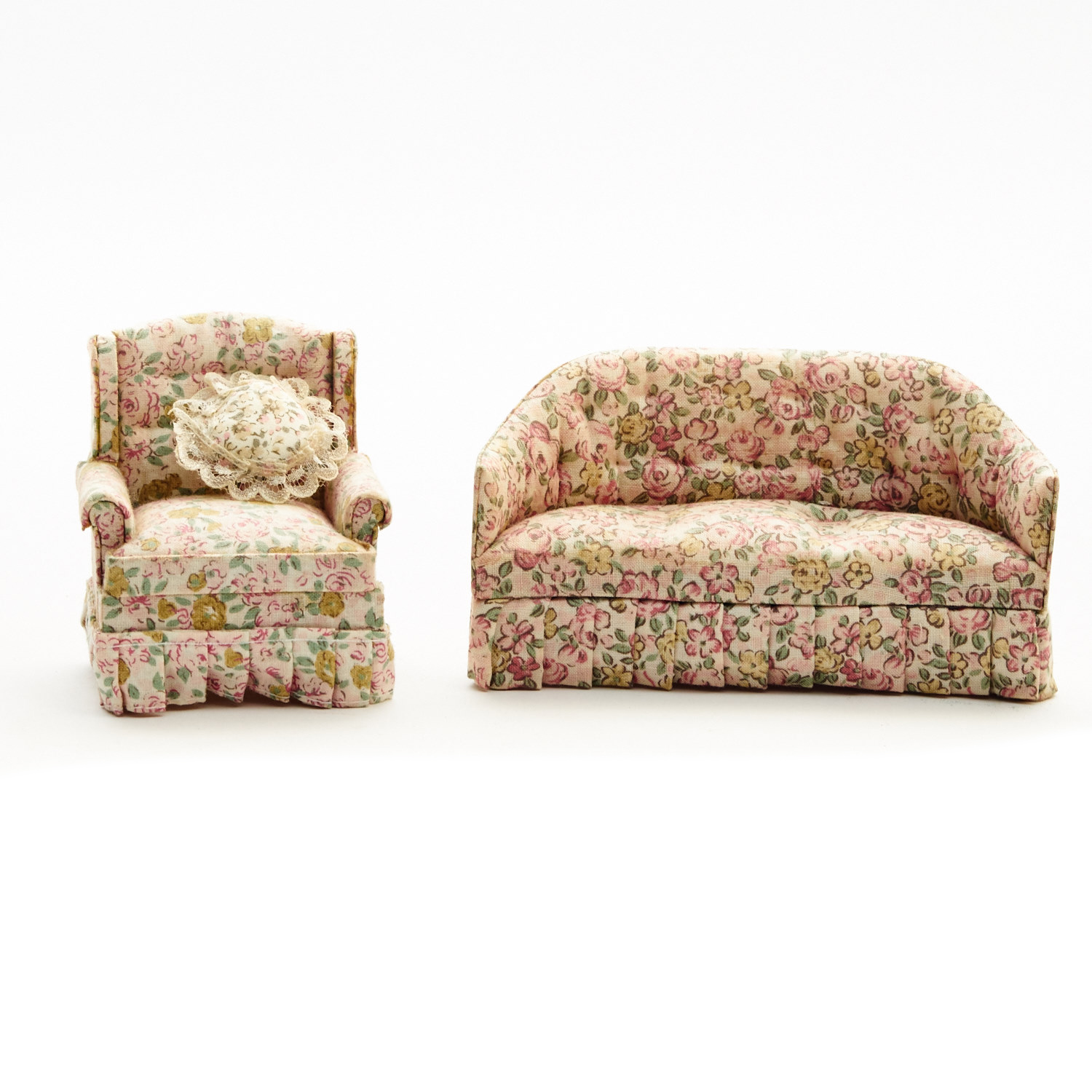 Collection of Vintage Doll House Furniture