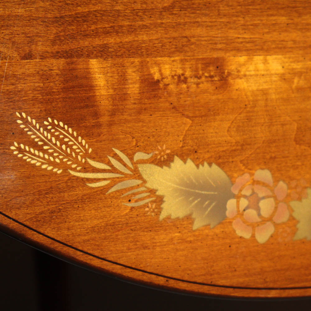 Vintage Hitchcock Style Drop Leaf Dining Table