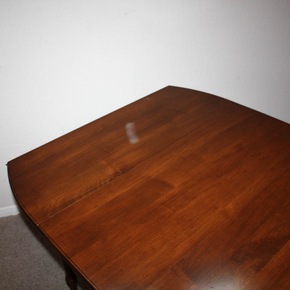 Vintage Hitchcock Style Drop Leaf Dining Table