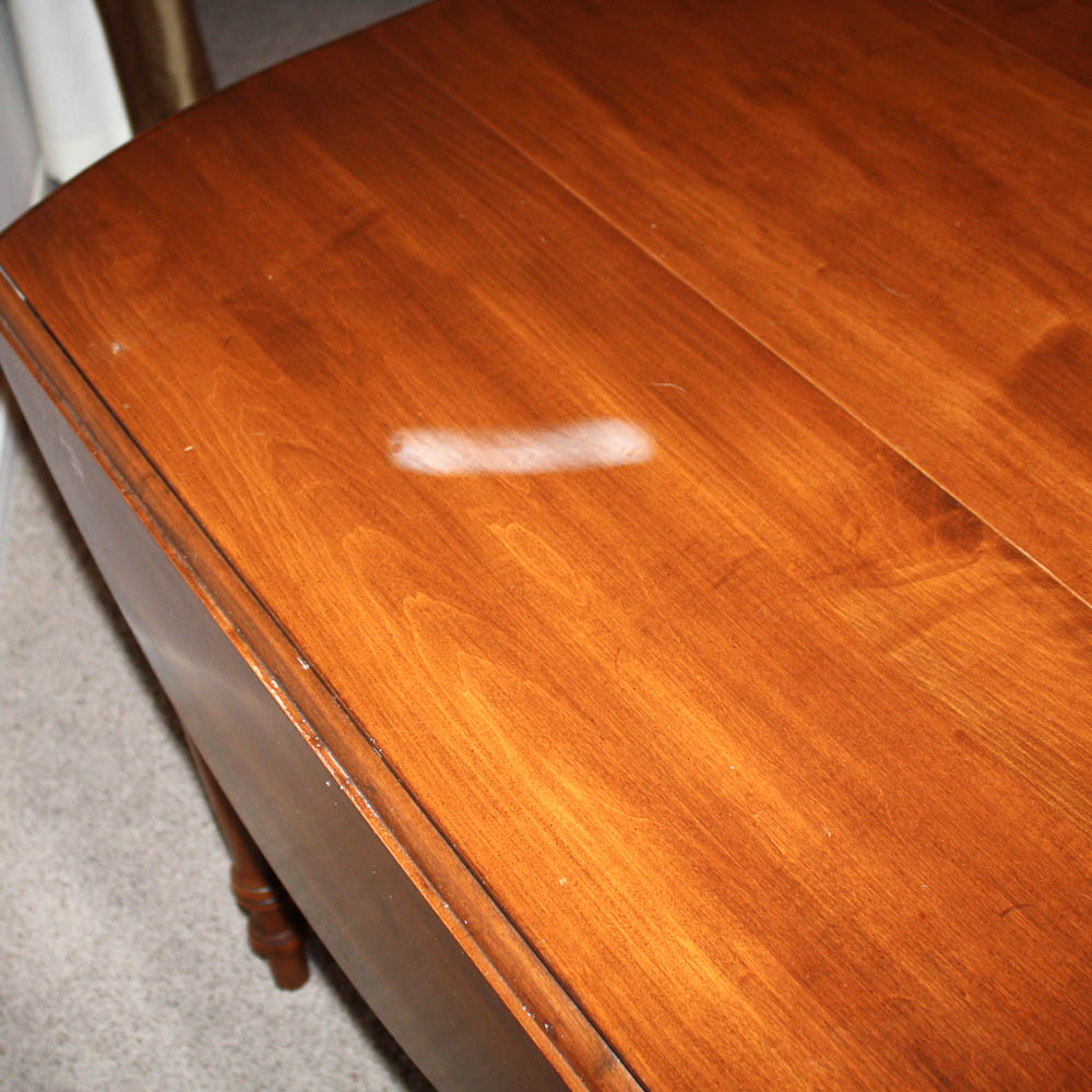 Vintage Hitchcock Style Drop Leaf Dining Table