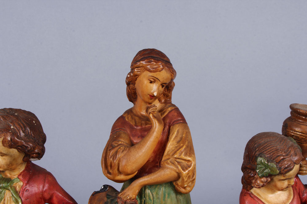 Three Vintage Borghese Chalkware Figurines