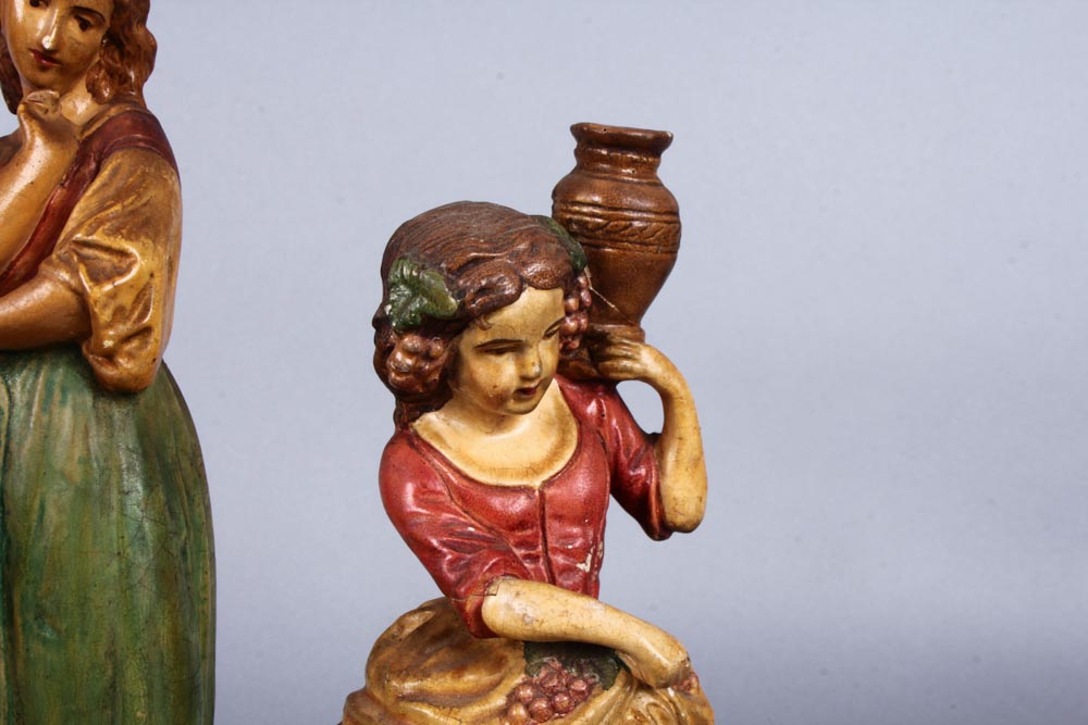 Three Vintage Borghese Chalkware Figurines