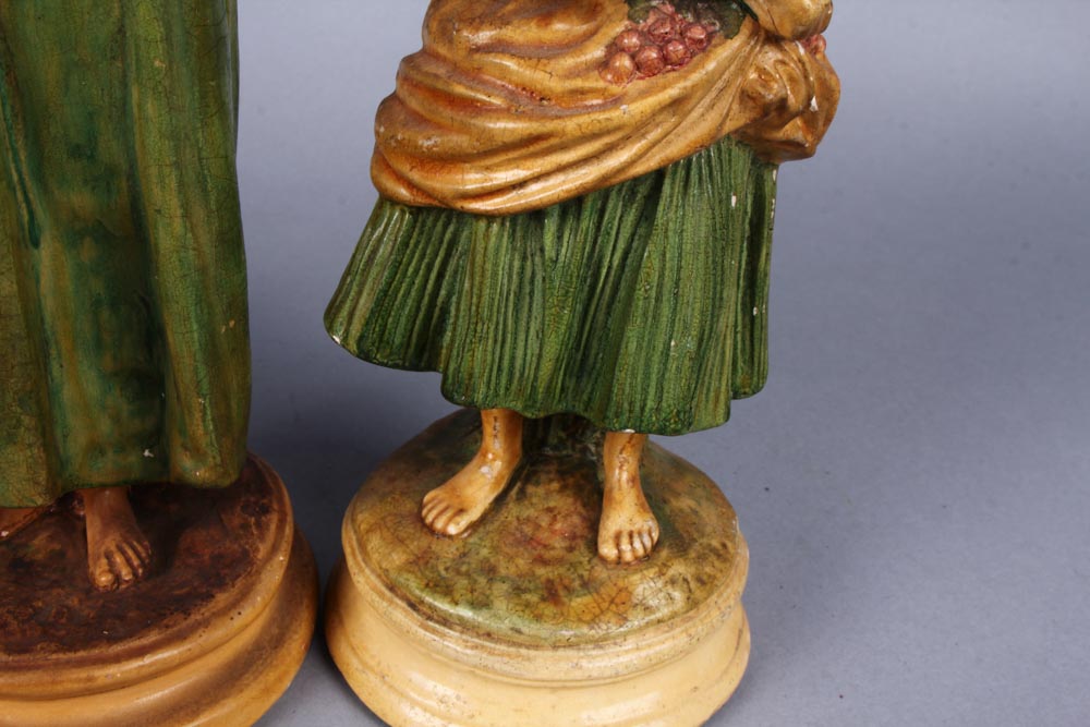 Three Vintage Borghese Chalkware Figurines