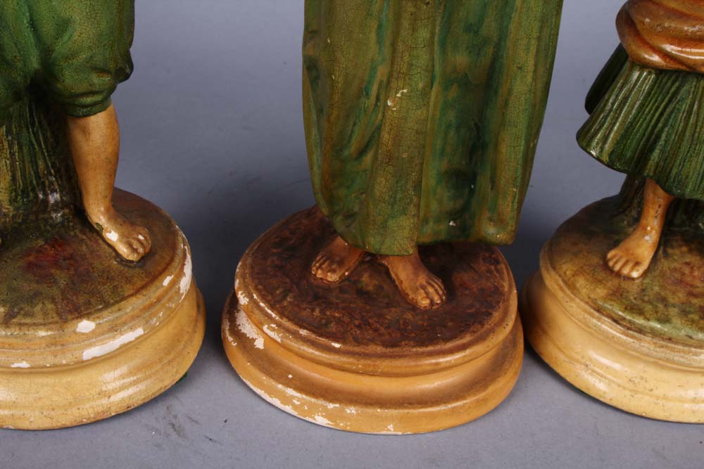 Three Vintage Borghese Chalkware Figurines