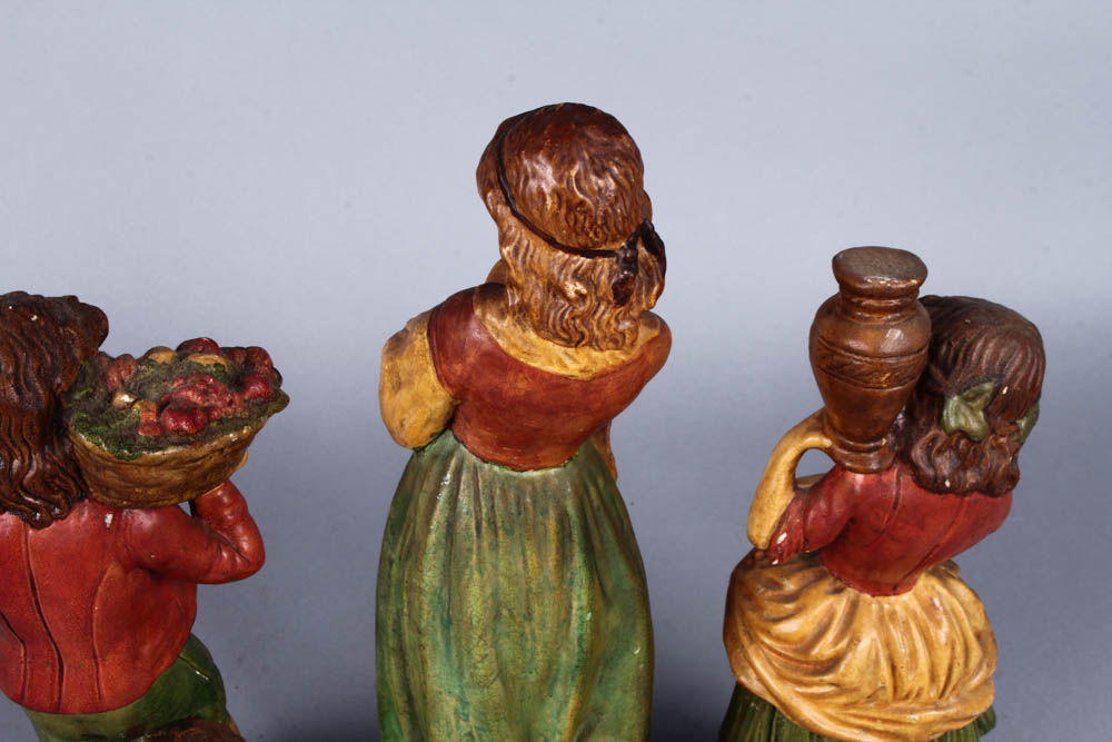 Three Vintage Borghese Chalkware Figurines