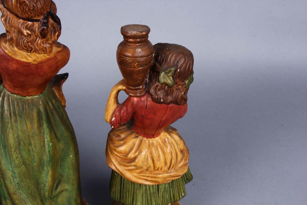 Three Vintage Borghese Chalkware Figurines