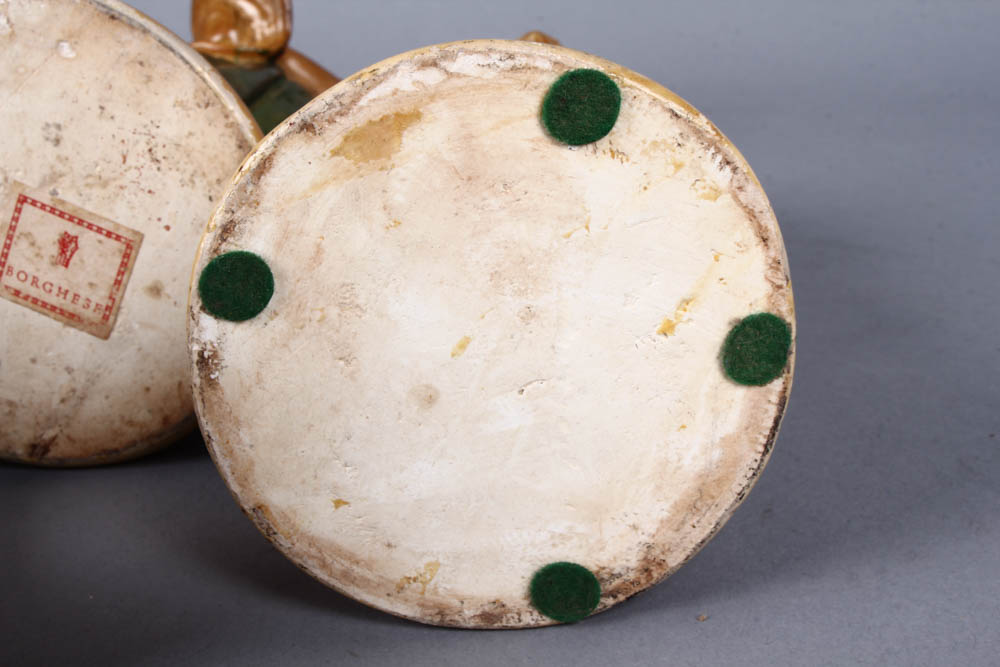 Three Vintage Borghese Chalkware Figurines