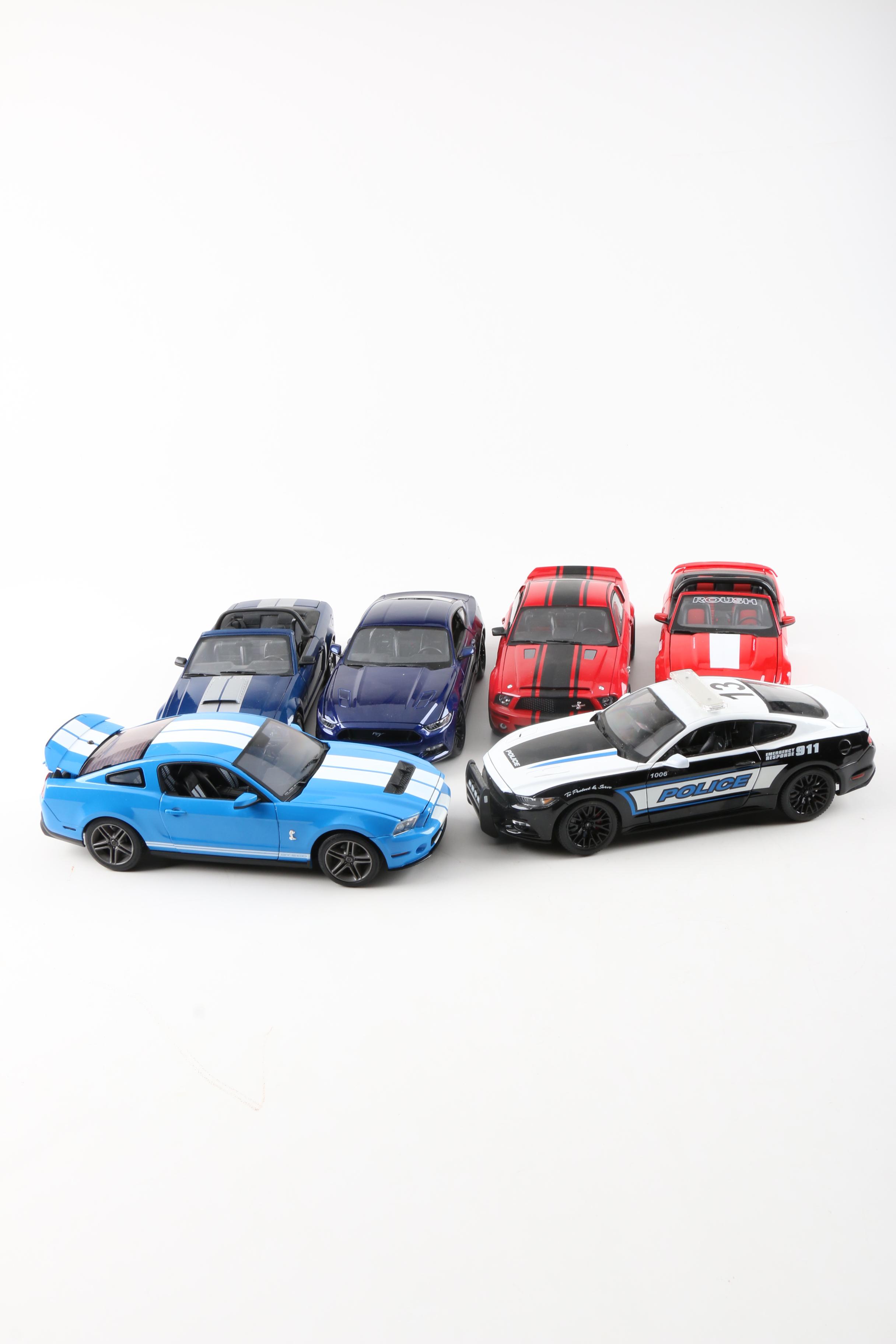 Modern Ford Mustang Die-Cast Cars