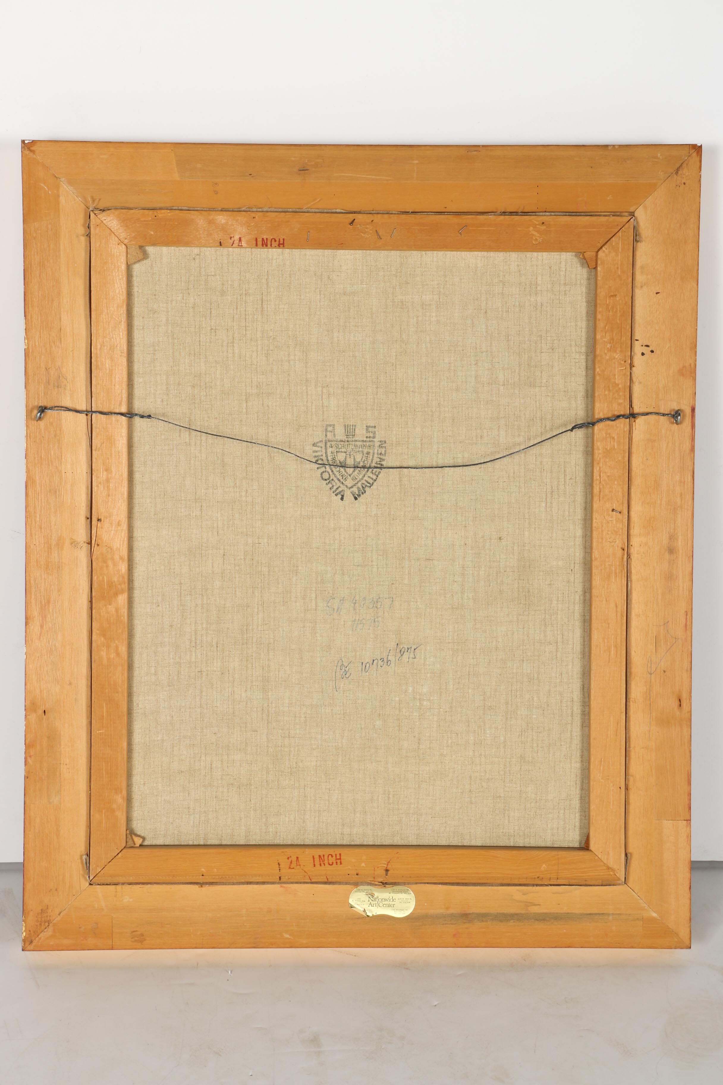 Hans Wagner Signed Oil Autumn Landscape in Gilt Frame