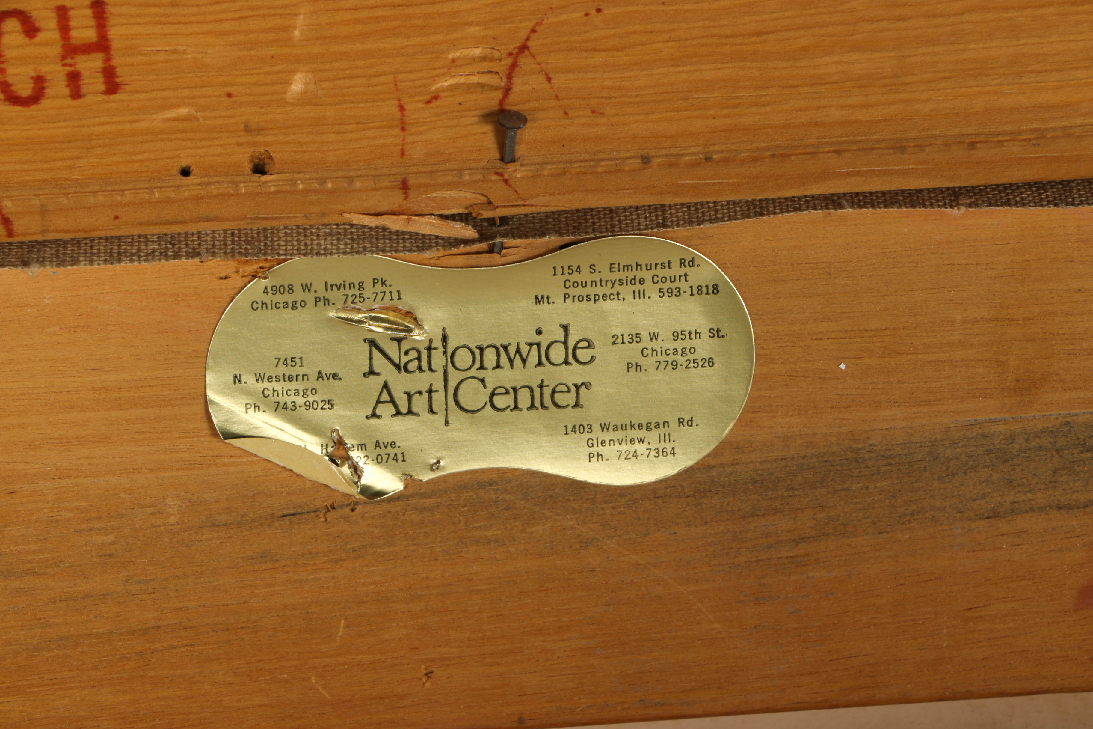 Hans Wagner Signed Oil Autumn Landscape in Gilt Frame