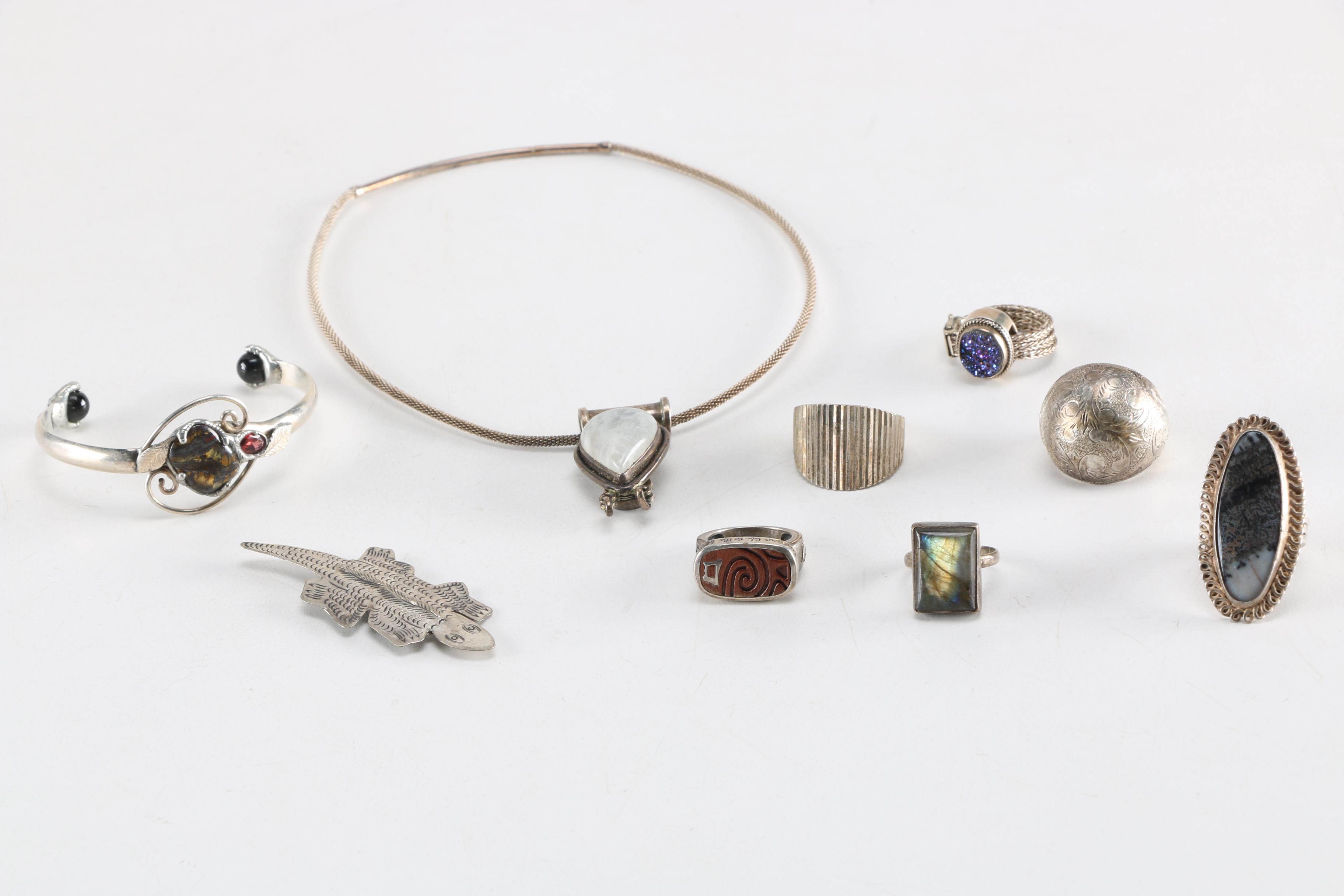 Collection of Sterling Jewelry