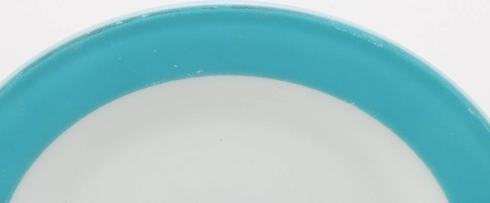 Circa 1950s Pyrex "Turquoise" and "Blue" Dinnerware